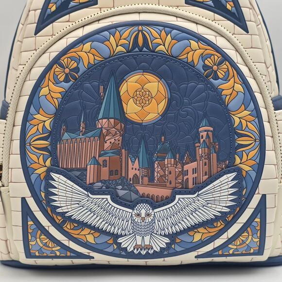 Loungefly Harry Potter Hedwig Hogwarts Stained Glass Mini Backpack New main image 10